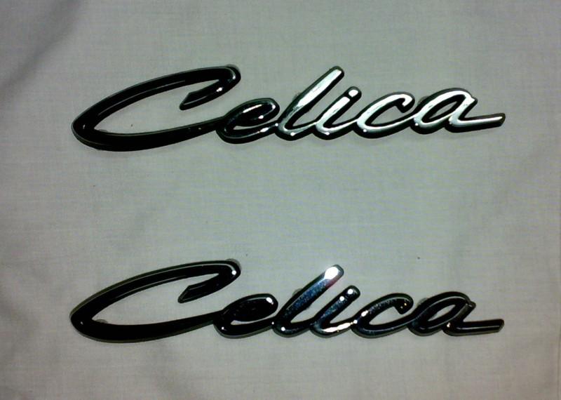 Toyota oem parts ta22 celica logo badge pair