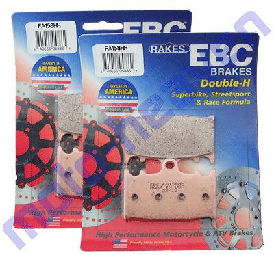 Suzuki ebc fa158hh front double h brake pads gsf 1250 gsf1250 bandit sintered 