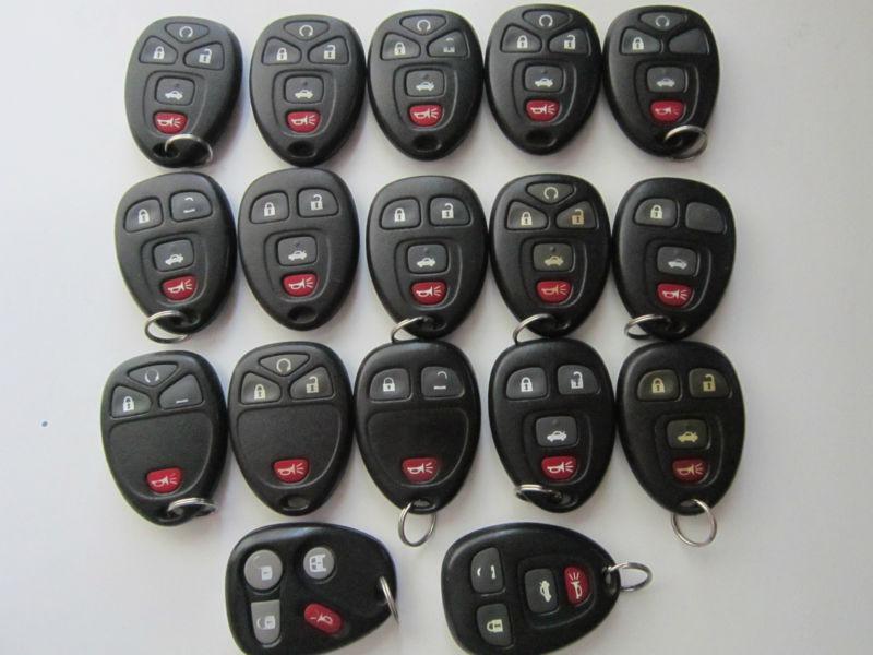 Keyless remotes lot of 17