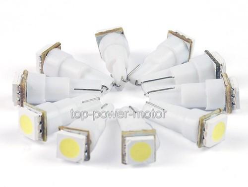 10pcs t5 70 73 74 286 5050 smd led white light bulbs new 011-10