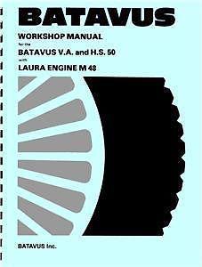 Batavus moped workshop service manual for v.a. & h.s.50