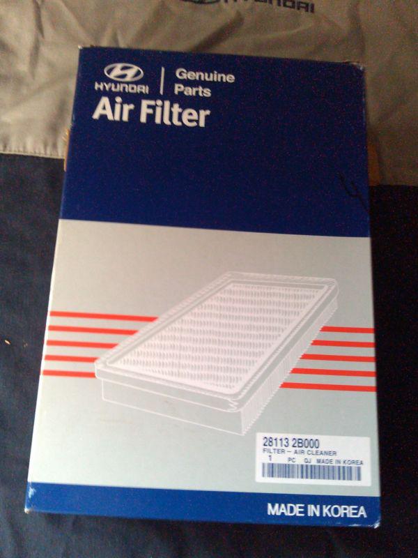 Hyundai santa fe factory air filter 2.7l, 3.3l eng new genuine oem !!! 2007,2009