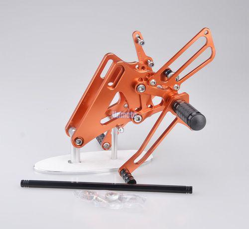 Orange cnc adjuster footrest racing rearset for honda cb400 vtec 1992-1998