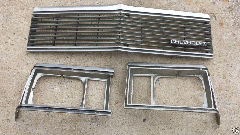 1981 chevrolet chev chevy oem grill insert el camino malibu header panel trim