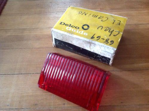 1968-69 chevelle wagon -el camino right hand tail lens original in box! not repo