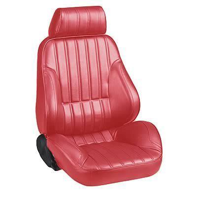 Scat 80-1000-58r seat rally 1000 reclining passenger side vinyl red each