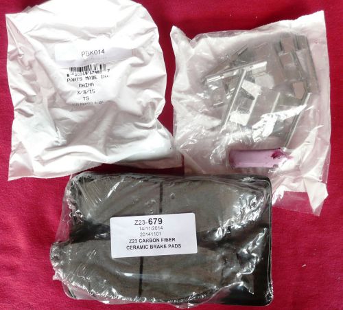 Power stop z23-679 evolution carbon fiber + ceramic brake pads, upc 792088837288