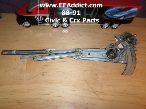 88-91 crx  window regulator passenger right side door regulator