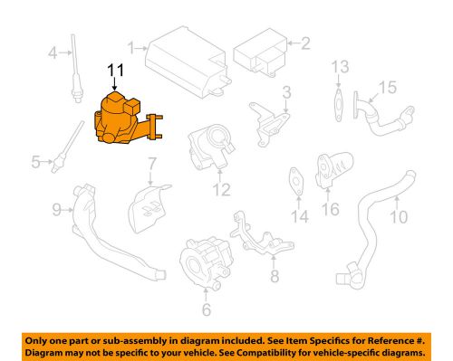 Subaru oem 08-14 impreza a.i.r. system-combination valve 14845aa260