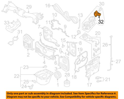 Subaru oem 04-08 forester engine parts-motor right 14120aa060