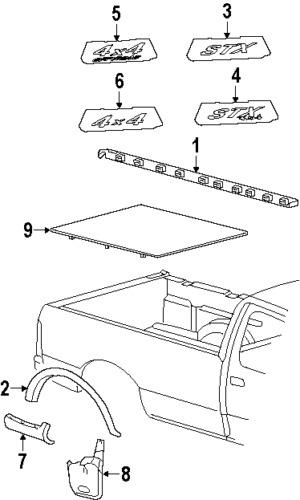 Ford 4l3z9925622eaa genuine oem factory original decal