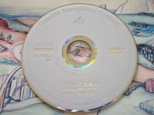 06-12 honda acura navigation dvd ver 4.b1 odyssey pilot accord rl mdx tsx