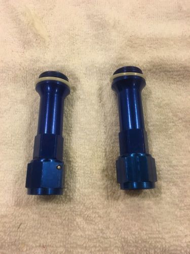 Jegs 100511 long-style carburetor inlet fittings 8an to 7/8&#034;-20 great condition!