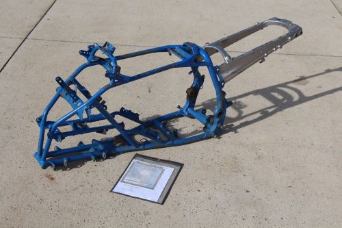 2007 yamaha yfz450 frame &amp; subframe straight yfz 450 paperwork blue #6462