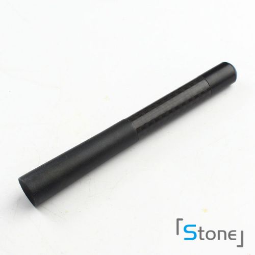 Black carbon fiber 4.7&#034; inch 12cm car am fm radio antenna for most toyota gmc