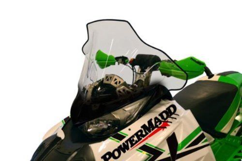 Powermadd cobra windshield - 17in. - clear with black fade 12030