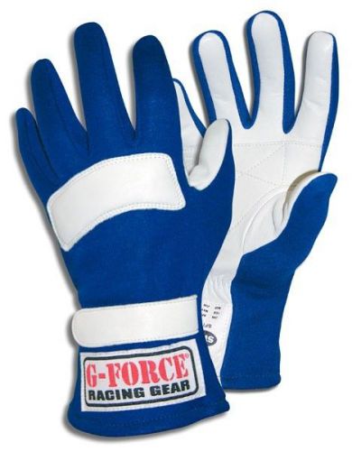 Gforce g5 gloves large blue sfi 3.3/5 multi layer racing driving gloves