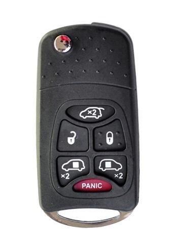 Six buttons chrysler dodge caravan town & country switchblade key remote case 