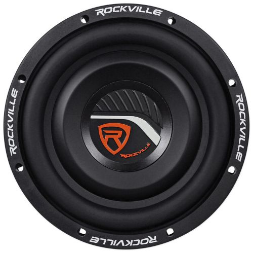 Rockville w8t4-s4 8&#034; shallow mount 1000w car subwoofer, cea-2006 compliant 4-ohm