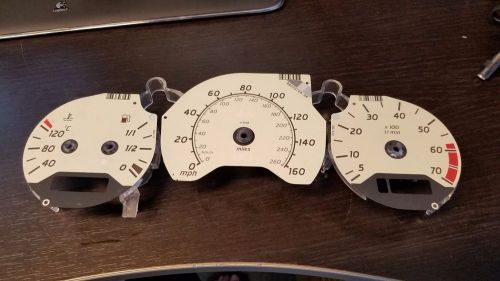 1994-2000 mercedes c class instrument cluster white face gauges w202 amg c230