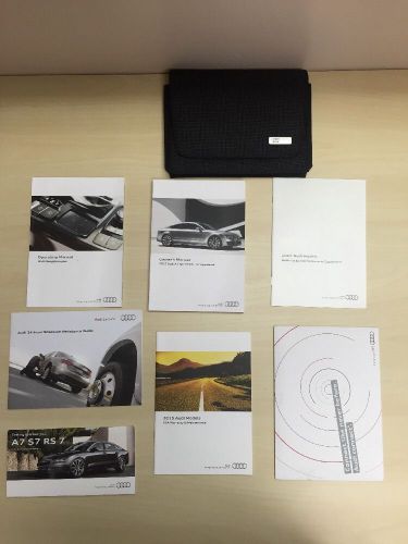 Audi a7 sportback/ s7 sportback 2015 owner  manual books w/ case and navigation