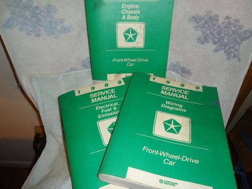 3- automotive service manuals. chrylsler 1989 fwd