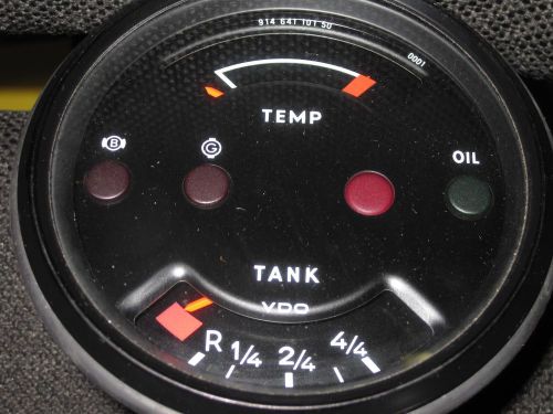 Nos porsche 914-4  combination oil temp / fuel level / oil pressure / alt/gauge