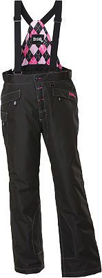 Snow divas womens black dsg craze bib/pant snowmobile snocross