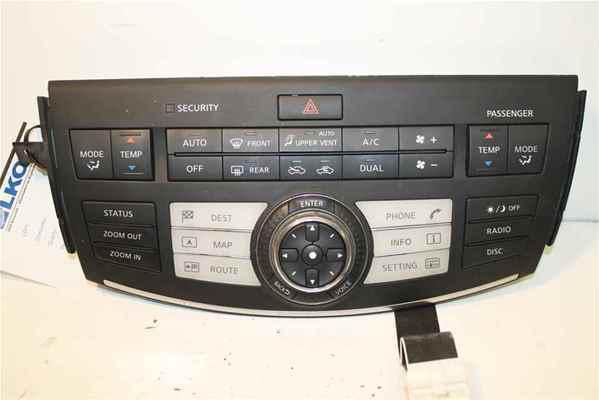 07 infiniti m35 heater ac with navigation controls oem