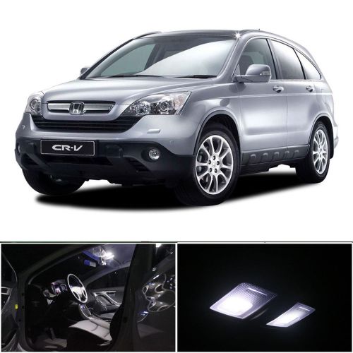 10x xenon white led interior light package for honda cr-v 2007-2012