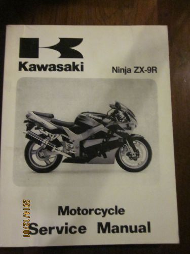 Genuine kawasaki motorcycle ninja zx-9r service manual 1994, 95, 96, 97