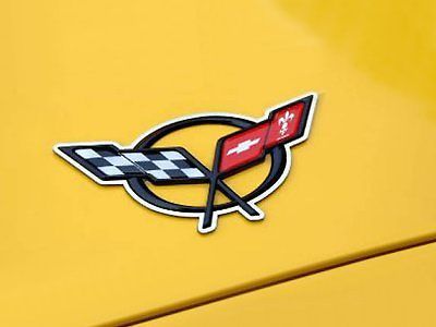 Corvette c5 polished emblem trim 2pc 1997-2004 c5 &amp; z06