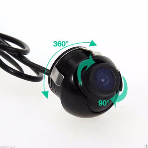 Ccd/hd night vision 360 degree car rear view front camera parking cam waterproof