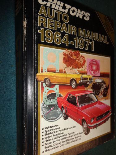 1964-1971 chevy ford olds cadillac buick cutlass 442 mustang &amp; more shop manual