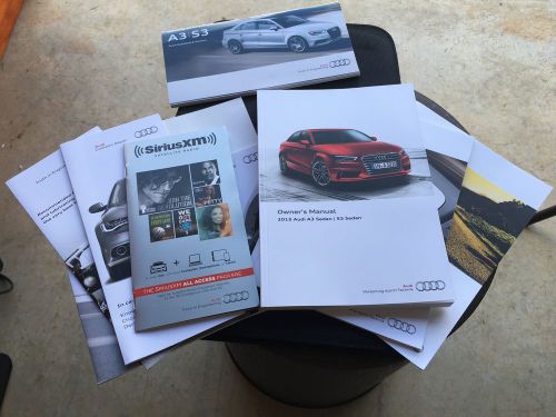 2015 audi a3/s3 owners manual set