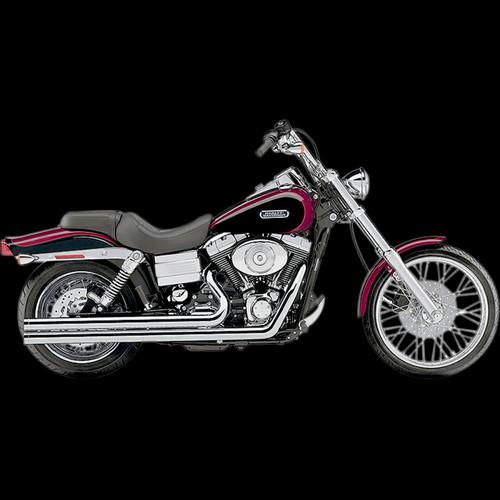 Cobra speedster exhausts w/powerport,long chrome for 2006-2011 harley dyna