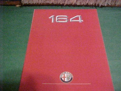 Italian dealer brochure alfa romeo &#034;164&#034; in italian