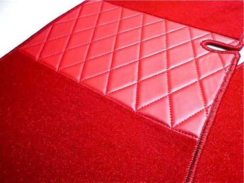 Prem. red velours mat set for fiat 124 sport coupe ac bc cc 1967-1976