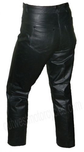 Purchase Womens Black Leather Motorcycle Riding Jeans/Pants in Portland ...