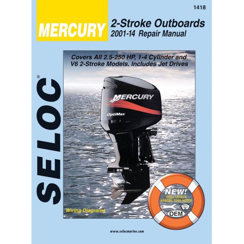 Seloc service manual - mercury/mariner - all 2 strokes - 2001-14 -1418