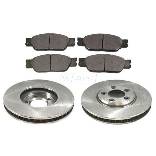 Lincoln ls s-type front disc brake pad & rotor kit set