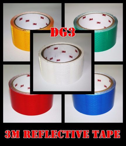 S:2&#034;x10&#039;/3m diamond white reflective vinyl tape/sheet/car/dg3/adhesive/truck/rol