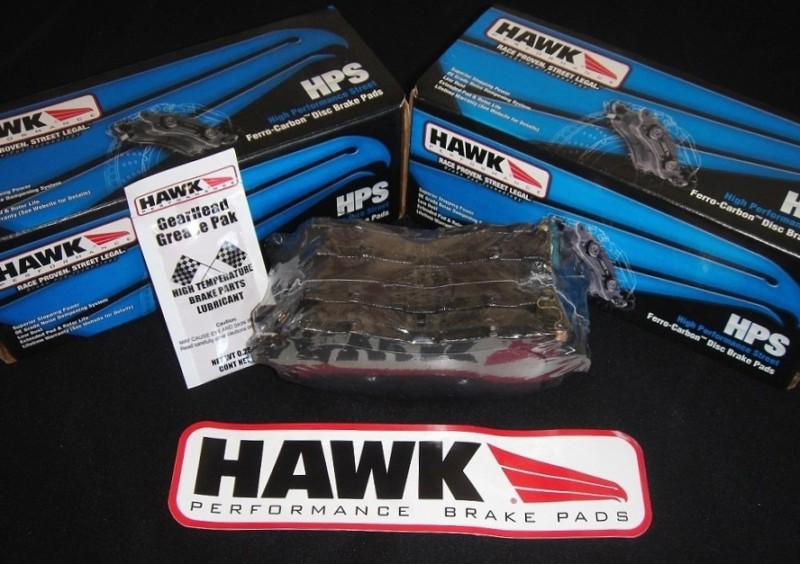 Hawk performance hps street brake pads - front & rear - acura rsx type-s types