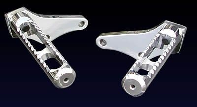 Yamaha banshee gorgeous atv drag racing foot pegs polished to a mirror finish