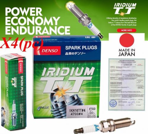 Spark plug iridium tt denso ikh16tt hyundai kia peugeot renault toyota