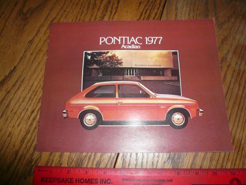 1977 pontiac acadian sales brochure