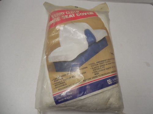 New l.s. brown co. terry cloth lounge boat seat cover white 12600