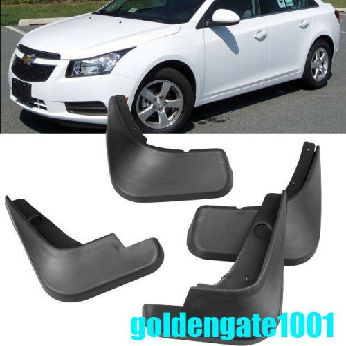 Black mud flaps splash guards fender kit for chevy cruze 2010 11 12 13 14 15 gg