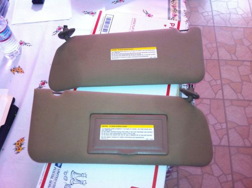 1991-1996 chevy caprice buick roadmaster tan visors used visor set