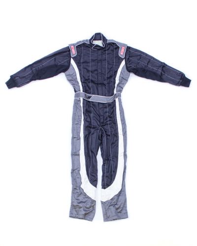 Simpson safety black/white/gray med crossover 1 piece driving suit p/n 1902221